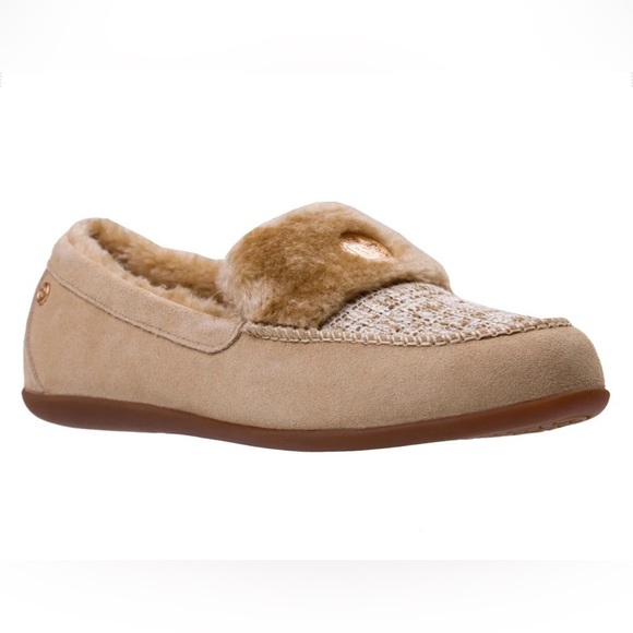 Spenco Footwear Birch Tweed Slippers Shoes Tan 5.5 Women’s - Picture 1 of 6